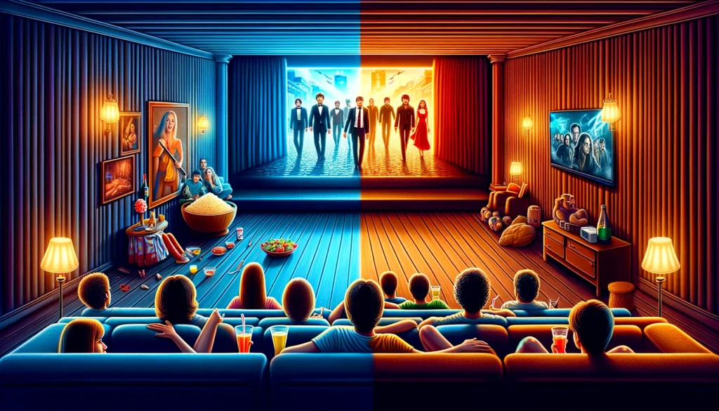 Você prefere assistir filmes em casa ou no cinema? 