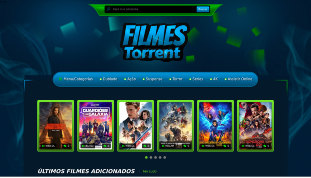 TorrentFilmesHD - Site especializado em filmes em alta qualidade